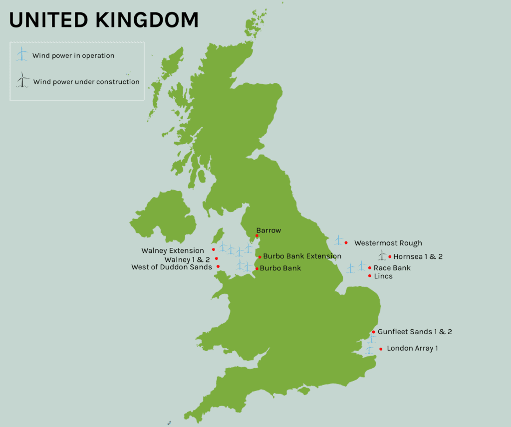 Offshore Wind Farm in the UK - Lindy Energy