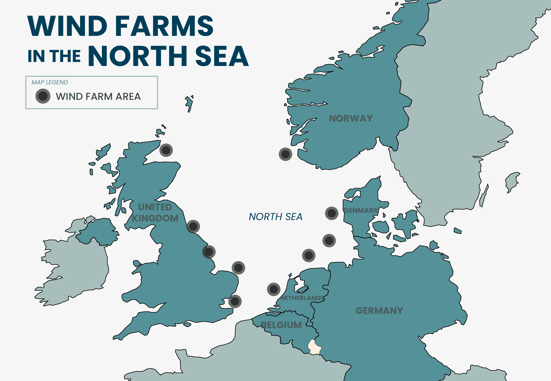 Wind Farms In The North Sea Lindy Energy   Wind Farms Area 